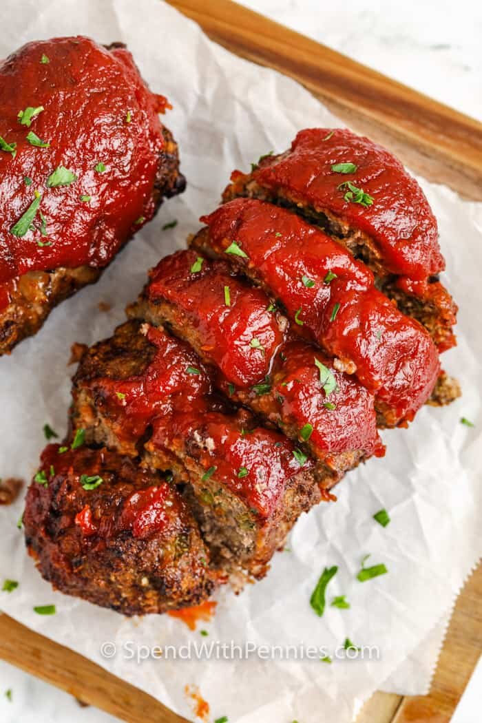 sliced Air Fryer Meatloaf