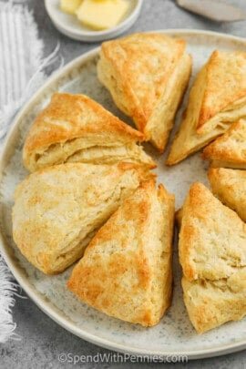 cooked How to Make Scones on plate to show How to Make Scones